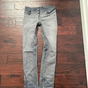 A.P.C. New Standard Jeans Mens 29 distressed Gray color